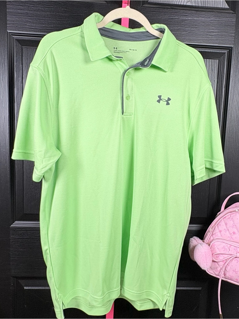 Under Armour Men's Neon Green Performance Polos